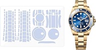 BagArmor Protective Film for Rolex Submariner 41mm Ref. 126618. Transparent skin full watch Screen P