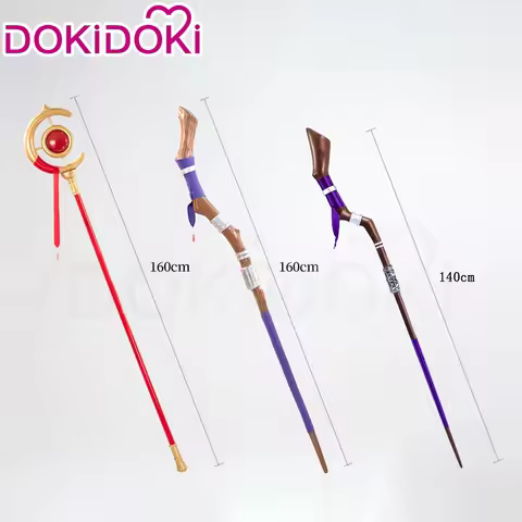 Frieren Fern Ubel Stark Cosplay Props Anime DokiDoki Mace 160cm Fern Frieren Cosplay Prop Detachable