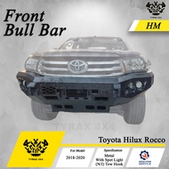 Toyota Hilux Rocco 2018-2020 Front Bull Bar Metal V1 Rocco Bull Bar Bumper Depan Besi