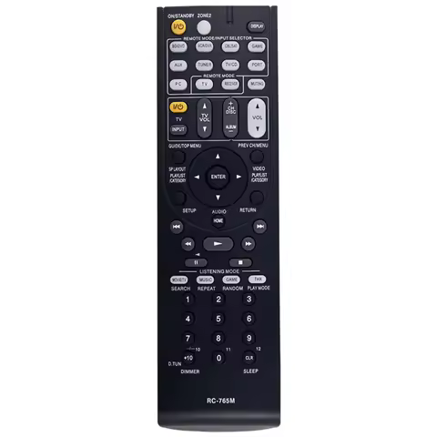 Compatible with Onkyo AV Receiver 24140765 RC-765M RC 765M RC765M RT24140765 TXSR608 TX-SR608 Remote