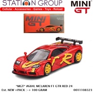 MINI GT 684L MCLAREN F1 RED 24GTR - DIECAST