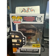 (R&G2H) Funko POP! Stranger Things - Dustin Hockey Hot Topic (719) with Boss Protector