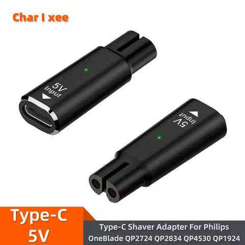 5V Type-C Shaver Adapter Charging Converter for Philips One Blade QP2724 QP2834 QP4530 QP1924 MG5910