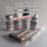 paket alat untuk perbaikan COF LCD Display LED TV mengunakan lem cair ACF BONDING LEM KONDUKTIF HOTP
