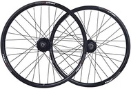 Bicycle Rim Set 20 Inch Disc Brake Wheels For Folding Bike Double-walled Alloy Wheel 406 QR 32 Hole 8-10 Speed 1730g,Black