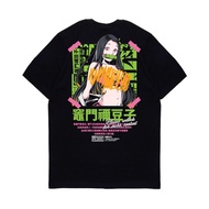 KIZARU - Kaos Anime Demon Slayer Kimetsu No Yaiba ADULT NEZUKO เสื้อยืดคอตตอน S-5XL