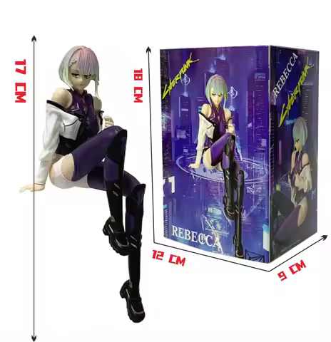 New Edgerunners Anime Figurines -Cyberpunk Style Lucy Sitting Poses | Street Samurai Desktop Model T