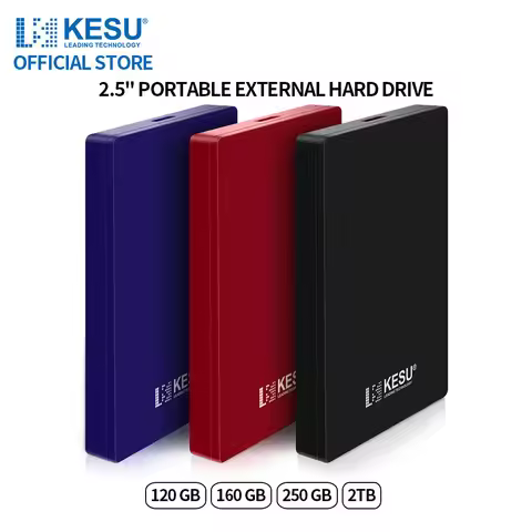 KESU HDD 2.5" Portable External Hard Drive disk 2tb/120gb/160gb/250gb USB3.0 Storage Compatible for