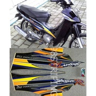 BLACK SHOGUN R STRIPING 2002 STANDARD ORIGINAL STICKER SUZUKI