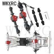 Metal Gear Front Rear Axle Set with Drive Shaft For 1/12 MN D90 FJ45 MN99s RC Car Refit Upgrade Part