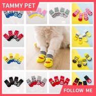 4 pcs dog shoes dog socks dog accessories slip cat socks pet socks dog shoes