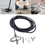 LOVIVER Drain Snake, Plumbing Snake Drain Cleaner,Drain Auger Cable, Spring Drain Clog Remover for S