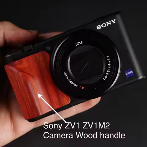 Sony ZV1 ZV1M2 Camera Solid Wood Grip Ebony Rosewood Protective Grip ZV-E10 Accessories Lightweight 