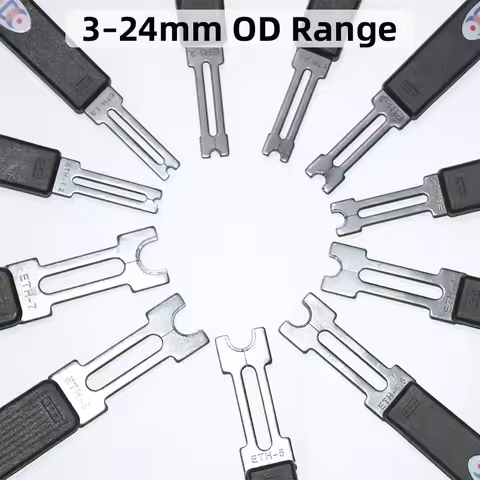 ETH1.2-ETH12.0, Suitable for E-type spring pliers with an outer diameter of 3-24mm, 1 push ring plie