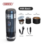 Hibrew Portable Coffee Machine For Car &amp; Home,DC12V Expresso Coffee Maker Fit Nexpresso Dolce Pod Capsule Coffee Powder H4A