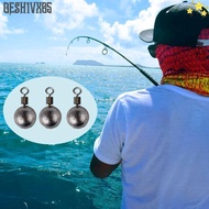 GESH1VX65 10Pcs Drop Shot Weights Kit, Round Shape Rotation 360° Freely Fishing Weights Sinkers, Eas