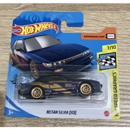 Hotwheels short card Nissan Silvia (s13)