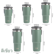 แก้ว TYESO ของแท้ แก้วเก็บเย็น แก้วเก็บความเย็น รุ่นมีหูหิ้วมีหลอด มีหูหิ้วรุ่นฝา 2 หัว ขนาด เก็บอุณ