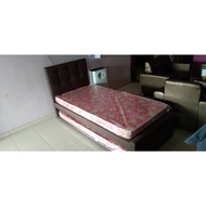 Harga Kilang 1+1 Fabric Divan Single Bed + Pull Out Bed Katil Single + Pull Out (Kain)