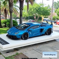 Onemodel 1/64 Lamborghini LB LP700 Wide Body Modification 40th Anniversary Edition Blue Resin Boutiq