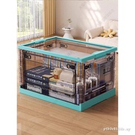 Book Storage Book Box Transparent Storage Box Student Book Classroom Dormitory Storage Box Foldable 