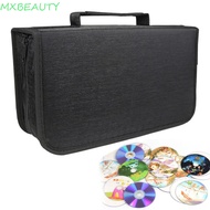 MXBEAUTY1 CD Storage Bag, 128 Disc Binder Travel Disc Box, CD/DVD Binder Zipper Waterproof Portable 