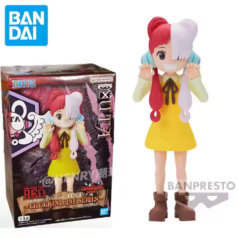 Bandai Original Anime One Piece Red Movie DXF Uta Child PVC Action Figures One Piece Collect Decorat