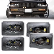 4x6 Inch Led Headlights With High/Low Beam Replacement For H4651 H4652 H4656 H4666 H6545 Freightline