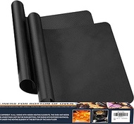 Oven Liners for Bottom of Oven - 2 Pack Best Rounded Corners Non-Stick Teflon Oven Liners Mat for the bottom of Convection, Electric, Gas, Toaster and Microwave Ovens 15.74"x 23.62"