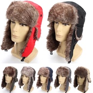 Warm Fur Trapper Russian Ushanka Winter Cap Winter Hats Ski Hat Hats Ski New Faux Bomber Russian
