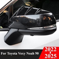 Toyota Voxy Noah 90 2022-2025 Carbon Black Chrome Car Rearview Side Mirror Cover Trim