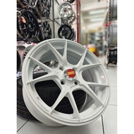 Velg Mobil Ring 15 BBS White cocok untuk Yaris, Agya, Ayla, Brio, Jazz, City, Sirion, March