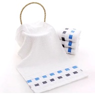 12PCS Checkered Hand Towel FACE TOWEL White Towel /Back towel 25*50CM