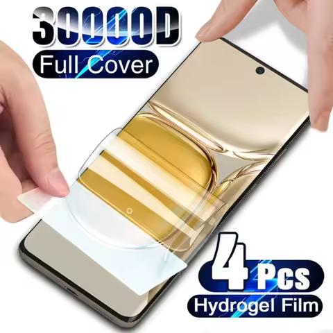 4PCS Hydrogel film for Huawei P60 P50 P40 P30 Pro Screen Protector For Huawei P60 Art P50E P40Lite P