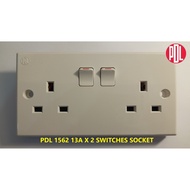 PDL 1562 13A X 2 SWITCHES SOCKET