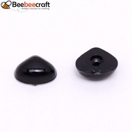 100pcs Plastic Noses Craft Eyes for Crafts Crochet and Stuffed Animals Triangle Black 7.5x9x4mm