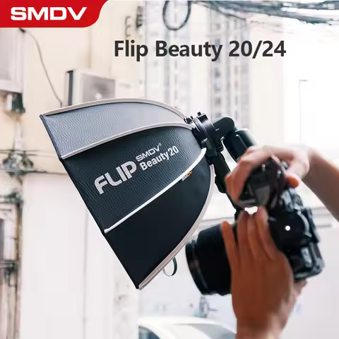 SMDV Flip Beauty 20 24 Quickly Release Parabolic Strong Reflective Beauty Diffuser for Bowens Elinch