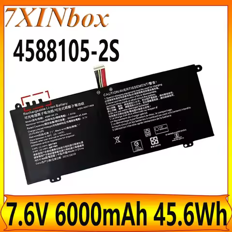 7XINbox 6000mAh 4588105-2S 4007169 7.6V 45.6Wh laptop battery For Dynabook Satellite PRO C50-H-108 C