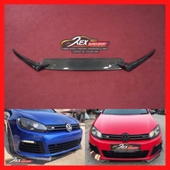 VW Volkswagen Golf MK6 R Osir Front Lip Real Carbon Fiber Depan Bumper