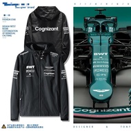 F1 Racing Aston Martin Team Hooded Top Hooded Jacket Men Women Cycling Jacket Windproof Jacket