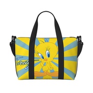 Tweety Bird Travel bags Duffel Bags,large capacity Sports training luggage bag,Double slider zipper