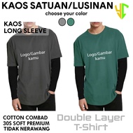 KATUN YC Long Sleeve T-Shirt Can Use Your Design or Image, Can Use Your Name or Writing Premium 30s 