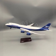 47CM B747-8F Acebaijiang B747-8 Cargo Aircraft Scale 1: 135 Wheeled Aircraft Model Decoration Limite