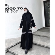 Istimewa Abaya Hitam Naura Gamis Turkey Abaya Syari Ied Series Abaya