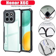 3 ใน 1 Honor X6C เคสโทรศัพท์กันกระแทกสําหรับ Honor X7C X8C ฟิล์มฝ้าเซรามิก + ฟิล์มเลนส์กล้อง