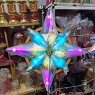 70cm full color 3d clear plastic star, Christmas decoration star, Christmas star, outdoor decoration