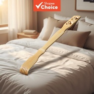 1pc Premium Bamboo Handheld Back Scratch Massager