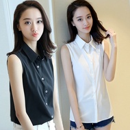 [C.m.cheap Boutique Shop] S~4XL/Handsome Versatile Fresh Stylish Black/White/Red Sleeveless Shirt S~