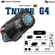 TNICER G4 Motorcycle Bluetooth Headset with Camera