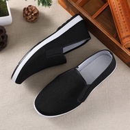 Wholesale Old Beijing Cloth Shoes Men's New Style Scarf Work Shoes Middle-aged Elderly Black Cloth S